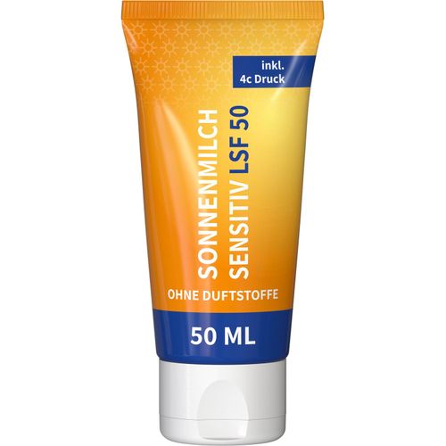 Sonnenmilch LSF 50 (sens.),  50 ml Tube (Art.-Nr. CA523026) - Sensitive Sonnenmilch - LSF 50, parfümf...