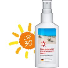Sonnenschutzspray, (LSF 30) 50 ml, Body Label (R-PET) (Weiß) (Art.-Nr. CA523077)