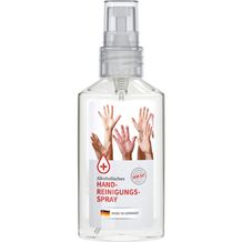 Handreinigungsspray, 50 ml, Body Label (R-PET) (transparent) (Art.-Nr. CA609626)