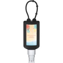 Sonnenschutzspray (LSF50), 50 ml Bumper (schwarz), Body Label (R-PET) (Schwarz) (Art.-Nr. CA609824)