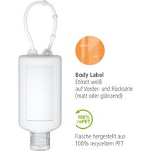 Duschgel Rosmarin-Ingwer, 50 ml Bumper frost, Body Label (R-PET) (weiß) (Art.-Nr. CA689172)