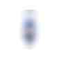 Handreinigungsspray, 50 ml Bumper blau, Body Label (R-PET) (Art.-Nr. CA801461) - Praktische Kosmetikflasche zum Anhängen...