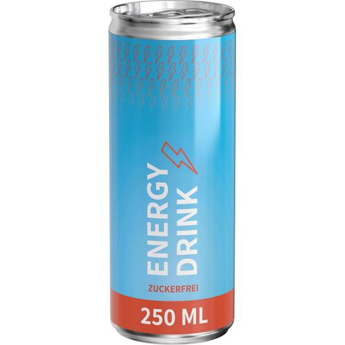 Energy Drink zuckerfrei, Body Label (Pfandfrei, Export) (Art.-Nr. CA876692) - Energy Drink zuckerfrei, 250 ml (Alu...