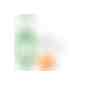 Sonnenmilch LSF 30, 50 ml Bumper grün, Body Label (R-PET) (Art.-Nr. CA904236) - Praktische Kosmetikflasche zum Anhängen...
