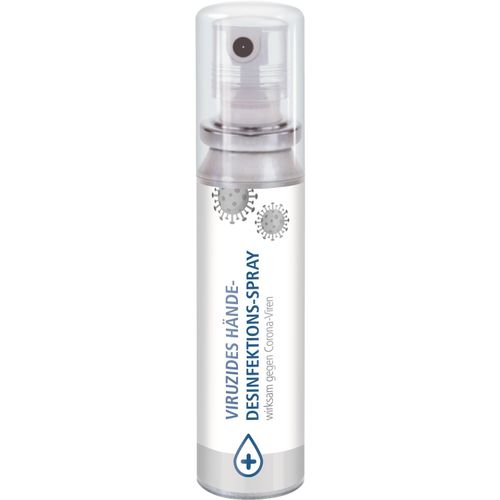 Hände-Desinfektionsspray (DIN EN 1500), 20 ml, Body Label (Art.-Nr. CA949728) - 20 ml Aluminium Dose aus 100% recyceltem...