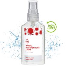 Hände-Desinfektionsspray (DIN EN 1500), 50 ml, Body Label (R-PET) (transparent) (Art.-Nr. CA959897)