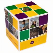 Tissue-Box 11x11x12 cm (weiß, bunt, schwarz, rot, orange, gelb, grün, blau, türkis, pink, lila) (Art.-Nr. CA818511)