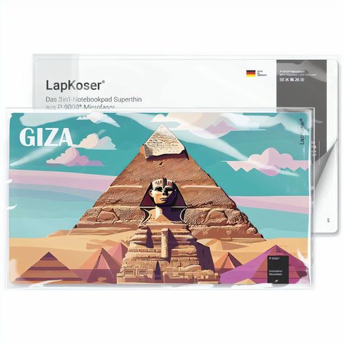 LapKoser® 3in1 Notebookpad 28x16 cm, All-Inclusive-Paket (Art.-Nr. CA498182) - Super dünn (ca. 0,7 mm), super flexibel...