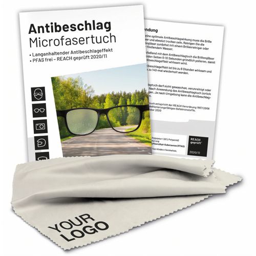 Antibeschlag-Microfasertuch grau 17x14 cm, All-Inclusive-Paket (Art.-Nr. CA839561) - Endlich freie Sicht. Mit diesem Tuch...