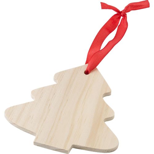 Weihnachtsbaumanhänger aus Holz Imani (Art.-Nr. CA004697) - Weihnachtsbaumanhänger 'X-MAS Tree...