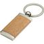 Schlüsselanhänger aus Metall & Holz Jennie (Braun) (Art.-Nr. CA006887)