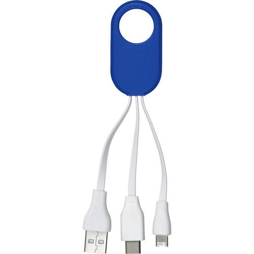 Ladekabelset aus Kunststoff Pilar (Art.-Nr. CA014502) - Ladekabelset mit USB, USB-C und Lightnin...