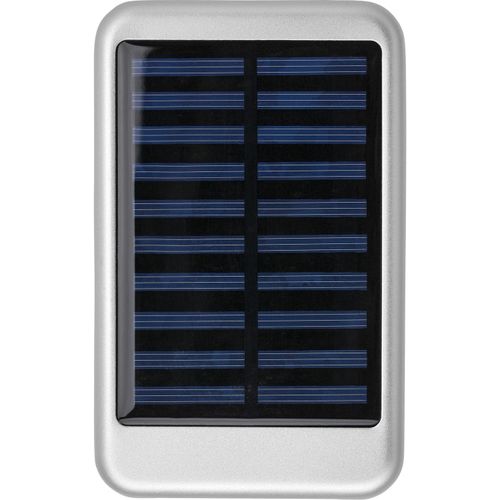 Aluminium Solar Powerbank Drew (Art.-Nr. CA038849) - Solar Powerbank aus Aluminium mit...