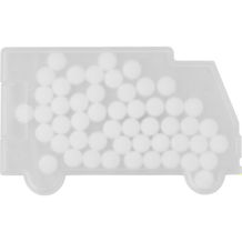 Pfefferminzbonbons 'Truck' aus Kunststoff (weiß) (Art.-Nr. CA048772)