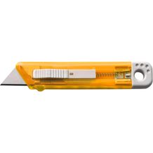 Cutter-Messer mit Federkernautomatik aus Kunststoff Griffin (orange) (Art.-Nr. CA051747)