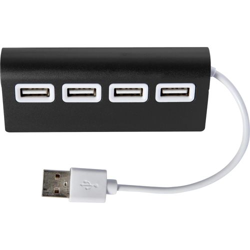 USB-Hub aus Aluminium Leo (Art.-Nr. CA073568) - USB-Hub aus Aluminium mit 4 USB (2.0)...