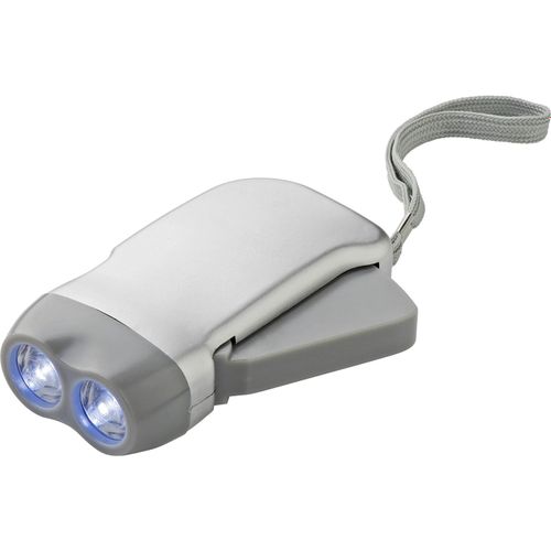 LED-Dynamotaschenlampe aus Kunststoff Tristan (Art.-Nr. CA079099) - LED-Dynamotaschenlampe aus Kunststoff,...