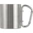 Doppelwandiger Kaffeebecher aus Edelstahl (185 ml) Nella (silber) (Art.-Nr. CA080316)