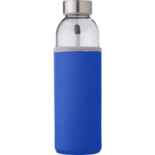 Glasflasche (500ml) mit einem Neoprenhülle Nika (kobaltblau) (Art.-Nr. CA081620)