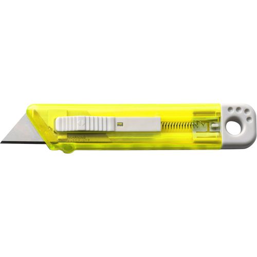 Cutter-Messer mit Federkernautomatik aus Kunststoff Griffin (Art.-Nr. CA086918) - Cuttermesser aus Kunststoff mit Federker...