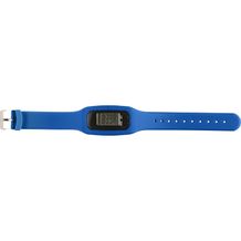 Schrittzähler mit Silikon Armband Tahir (kobaltblau) (Art.-Nr. CA091605)