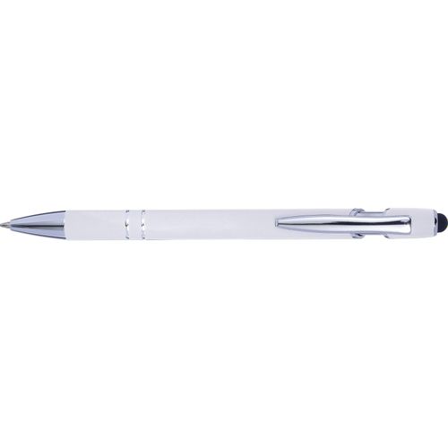 Kugelschreiber mit Touchfunktion Primo (Art.-Nr. CA094377) - Aluminium-Kugelschreiber mit Gummibeschi...
