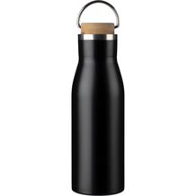 Recycelte Edelstahlflasche Aline (Schwarz) (Art.-Nr. CA130346)