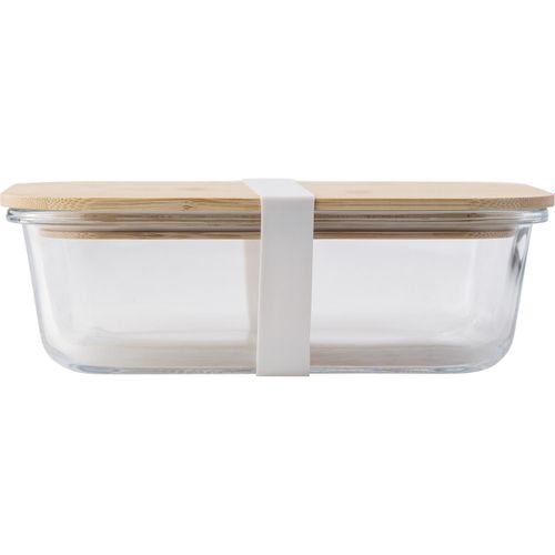 Glas-Lunchbox Nicole (Art.-Nr. CA133875) - Lunchbox aus Glas mit Bambusdeckel und...