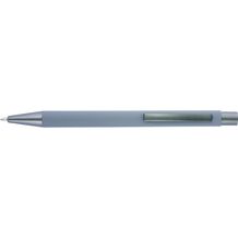 Kugelschreiber mit Softtouch-Oberfläche und Glanzgravur Emmett (Grau) (Art.-Nr. CA134038)