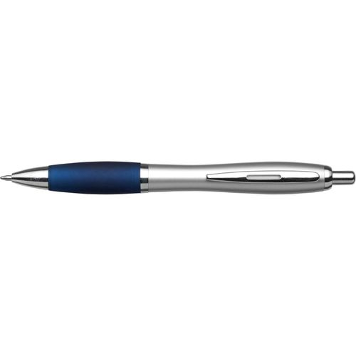 Kugelschreiber aus Kunststoff Cardiff (Art.-Nr. CA137454) - Kugelschreiber aus Kunststoff, Metall-Cl...