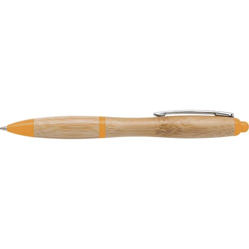 Kugelschreiber aus Bambus Hetty (Art.-Nr. CA140977) - Kugelschreiber 'Bangkok' mit Bambusgehä...