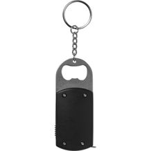 Schlüsselanhänger aus Kunststoff Karen (Schwarz) (Art.-Nr. CA149571)