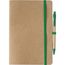 Notizbuch aus recyceltem Karton (A5) Theodore (grün) (Art.-Nr. CA167840)