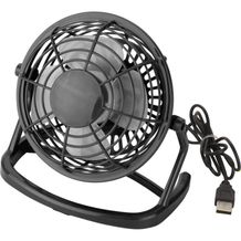 USB-Ventilator 'Hurricane' aus Kunststoff (schwarz) (Art.-Nr. CA195870)