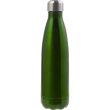 Doppelwandige Trinkflasche aus Edelstahl Lombok (grün) (Art.-Nr. CA221575)