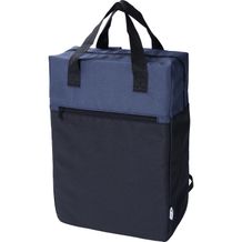 rPET-Polyester (600D) Rucksack Olive (blau) (Art.-Nr. CA243250)