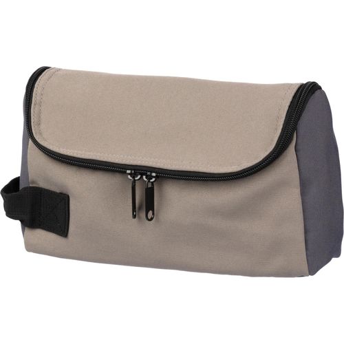 Polyester (600D) Kulturtasche Niklas (Art.-Nr. CA244636) - Polyester (600D) Kulturtasche mit PU...