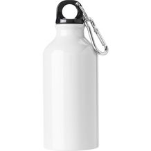 Trinkflasche aus Aluminium Santiago (weiß) (Art.-Nr. CA244742)