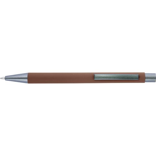Kugelschreiber mit Softtouch-Oberfläche und Glanzgravur Emmett (Art.-Nr. CA245178) - Kugelschreiber mit Softtouch-Oberfläche...