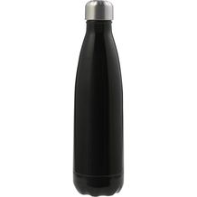 Trinkflasche 'Sumatra' (650 ml) aus Edelstahl (schwarz) (Art.-Nr. CA255709)