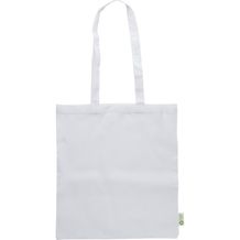 Einkaufstasche aus recycelter Baumwolle (120 g/m²) Cassiopeia (weiß) (Art.-Nr. CA274868)
