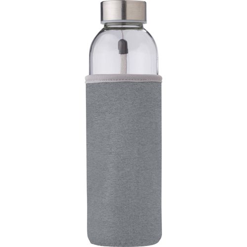 Glasflasche (500ml) mit einem Neoprenhülle Nika (Art.-Nr. CA281845) - Trinkflasche (ca. 500ml) aus Glas mit...