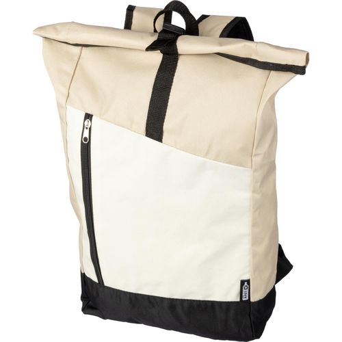 rPET (600D) Rolltop-Rucksack Marlene (Art.-Nr. CA305399) - Rucksack aus rPET (600D) mit Rolltop...