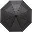 Regenschirm aus Pongee-Seide Zachary (Schwarz) (Art.-Nr. CA313555)