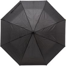 Regenschirm aus Pongee-Seide Zachary (Schwarz) (Art.-Nr. CA313555)