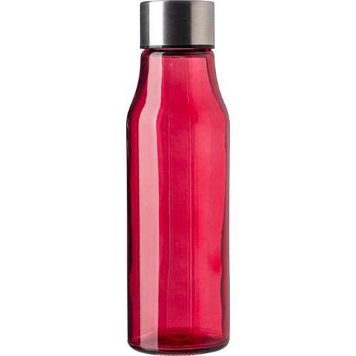 Trinkflasche aus Glas und rostfreiem Stahl (500 ml) Andrei (Art.-Nr. CA326872) - Glasflasche (500ml) mit Edelstahldeckel....