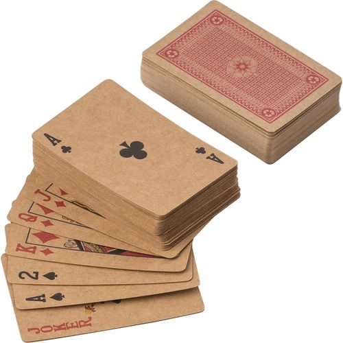 Kartenspiele aus recyceltem Papier Arwen (Art.-Nr. CA339029) - Set aus 2 Kartenspielen aus Recyclingkar...