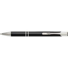 Kugelschreiber aus Aluminium Delia (Schwarz) (Art.-Nr. CA340404)