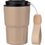 Doppelwandiger Becher aus Edelstahl Louisa (beige) (Art.-Nr. CA348372)