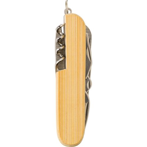 Bambus-Taschenmesser Phoebe (Art.-Nr. CA355989) - Bambus 9-teiliges Taschenmesser mit...